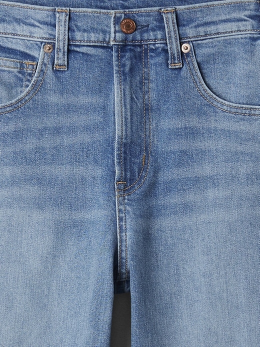 Image number 4 showing, High Rise Wide-Leg Crop Jeans