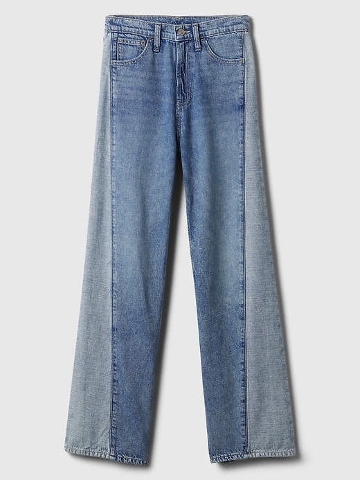 Image number 3 showing, High Rise Wide-Leg Jeans