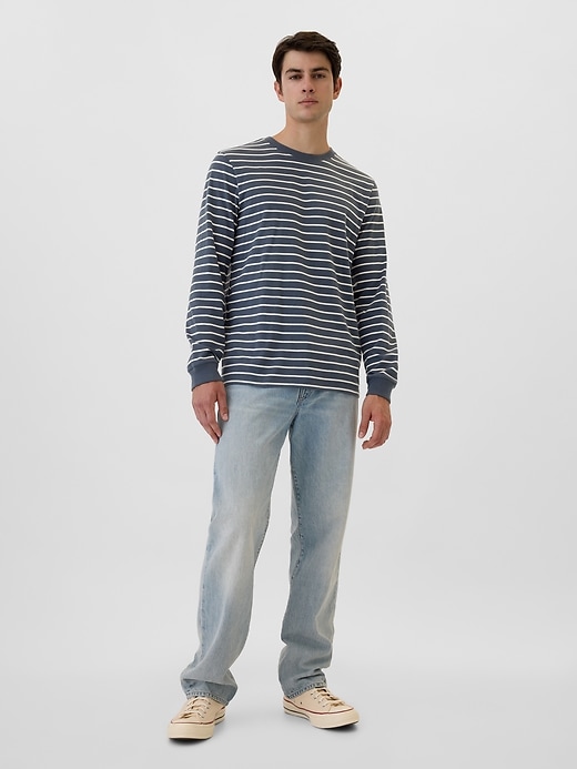 Image number 3 showing, Everyday Soft Stripe Crewneck T-Shirt