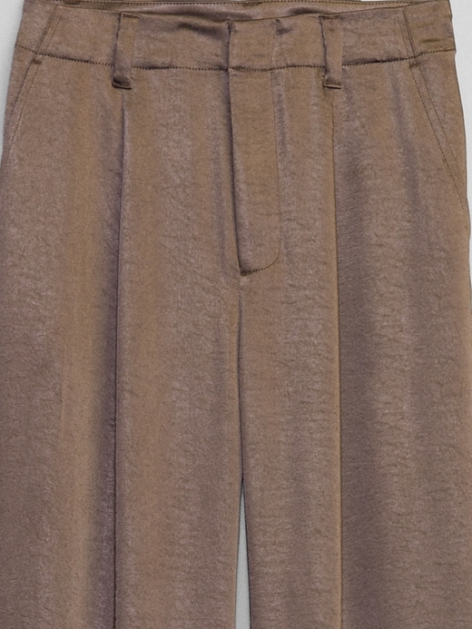 Image number 4 showing, Satin Pleated Trousers
