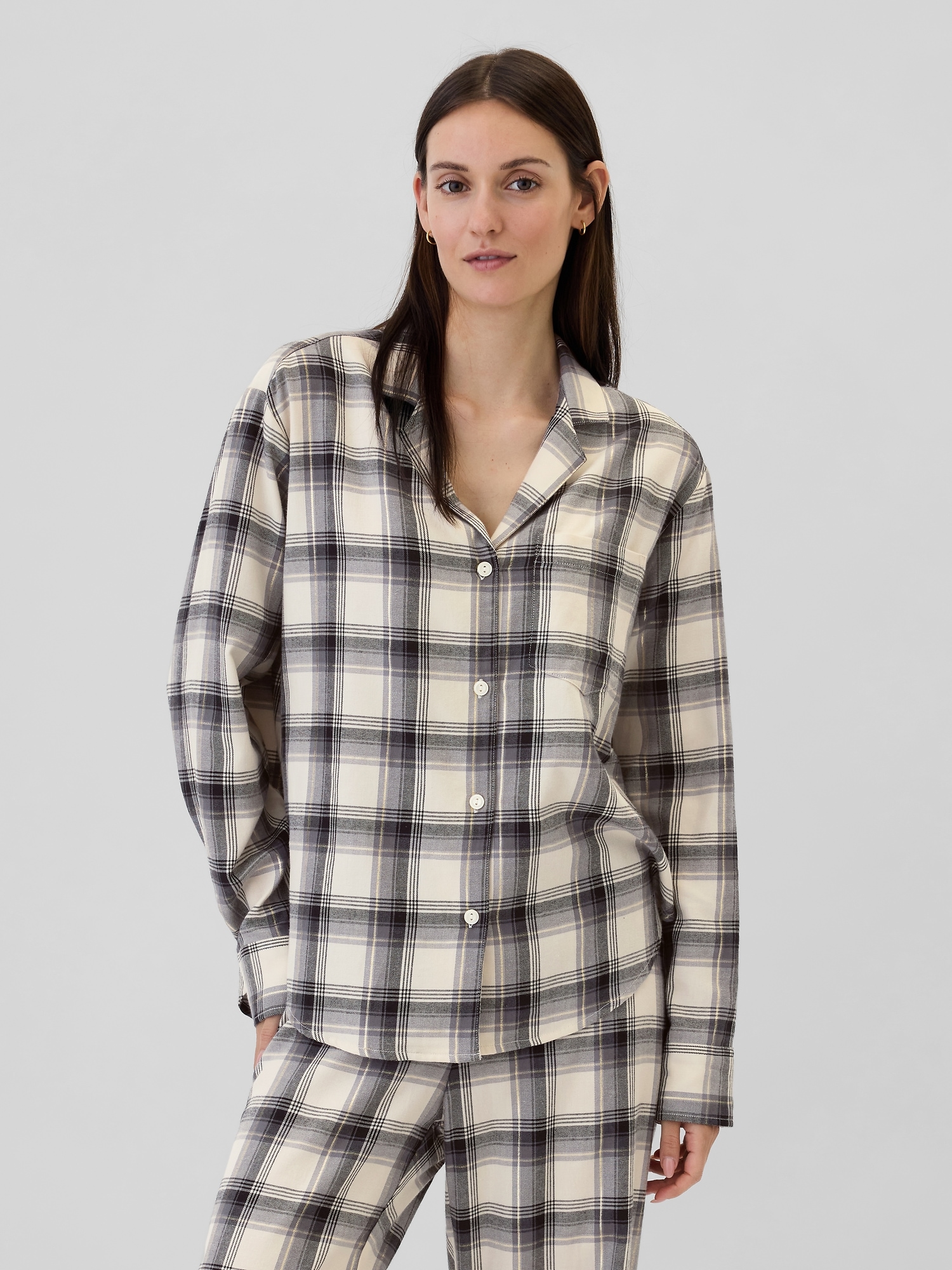 Relaxed Flannel PJ Shirt