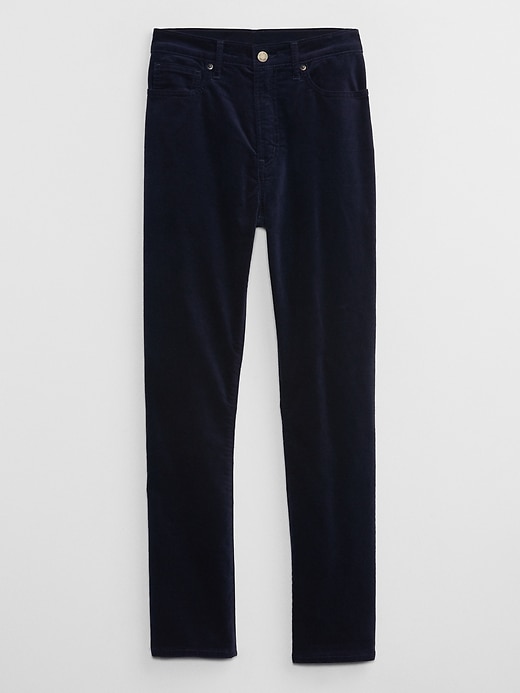Image number 3 showing, High Rise Vintage Slim Velvet Pants