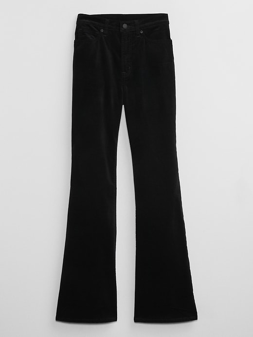 Image number 3 showing, High Rise '70s Flare Velvet Pants