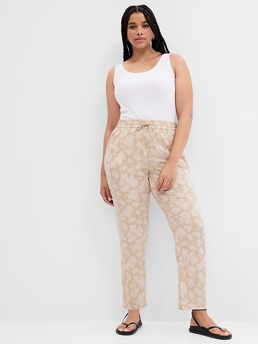 Image number 5 showing, Linen Print Easy Pants