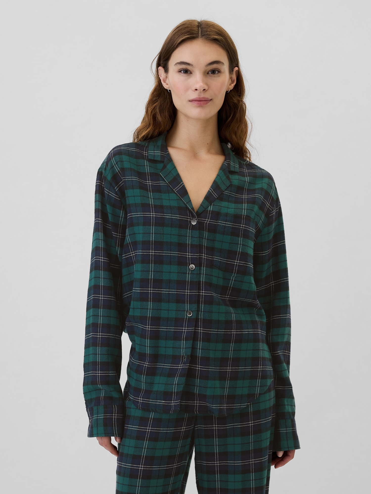 Relaxed Flannel PJ Shirt