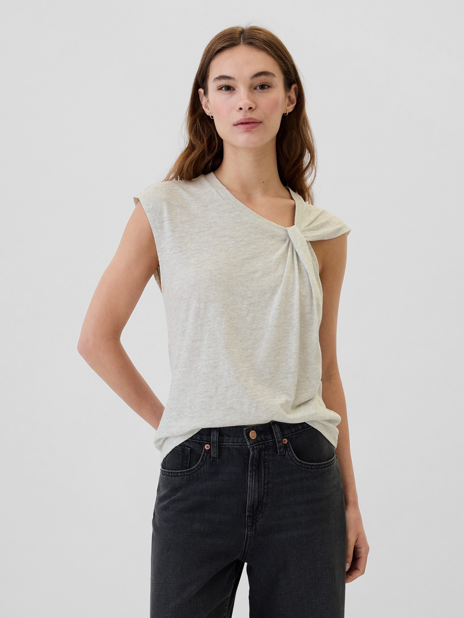 ForeverSoft Sleeveless Tie T-Shirt