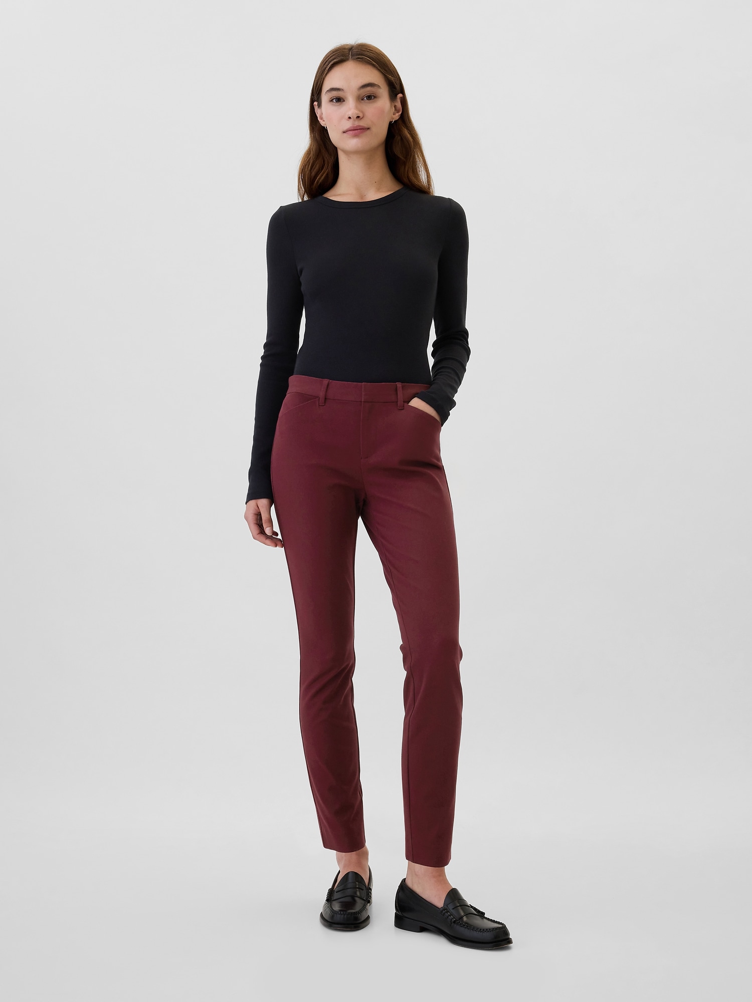 Skinny Ankle Pants in Bi-Stretch