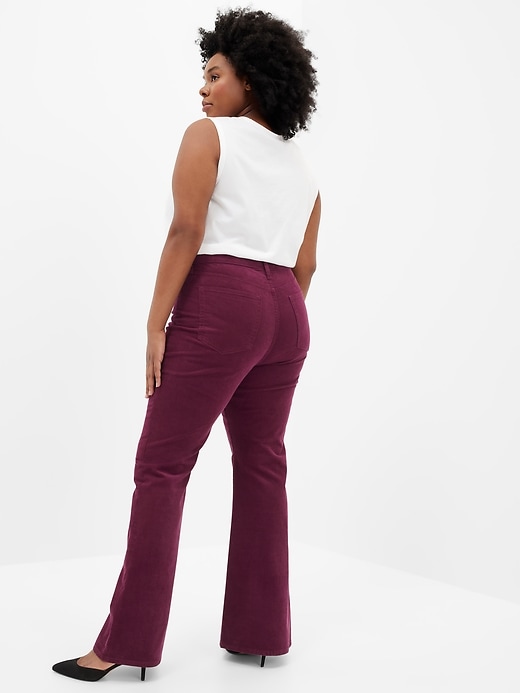 Image number 6 showing, High Rise '70s Flare Corduroy Pants