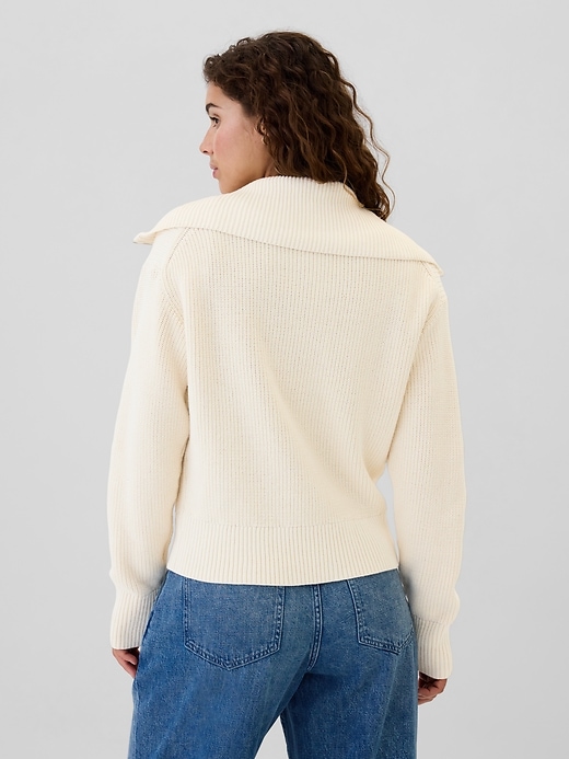 Image number 2 showing, Relaxed Quarter-Zip Sweater