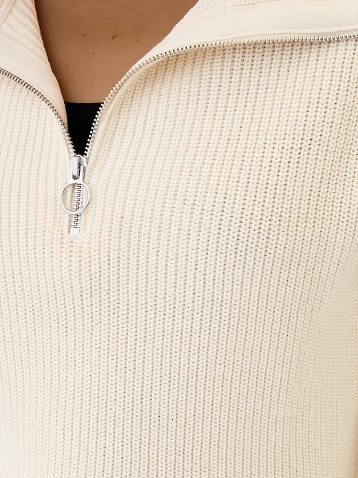 Image number 4 showing, Relaxed Quarter-Zip Sweater