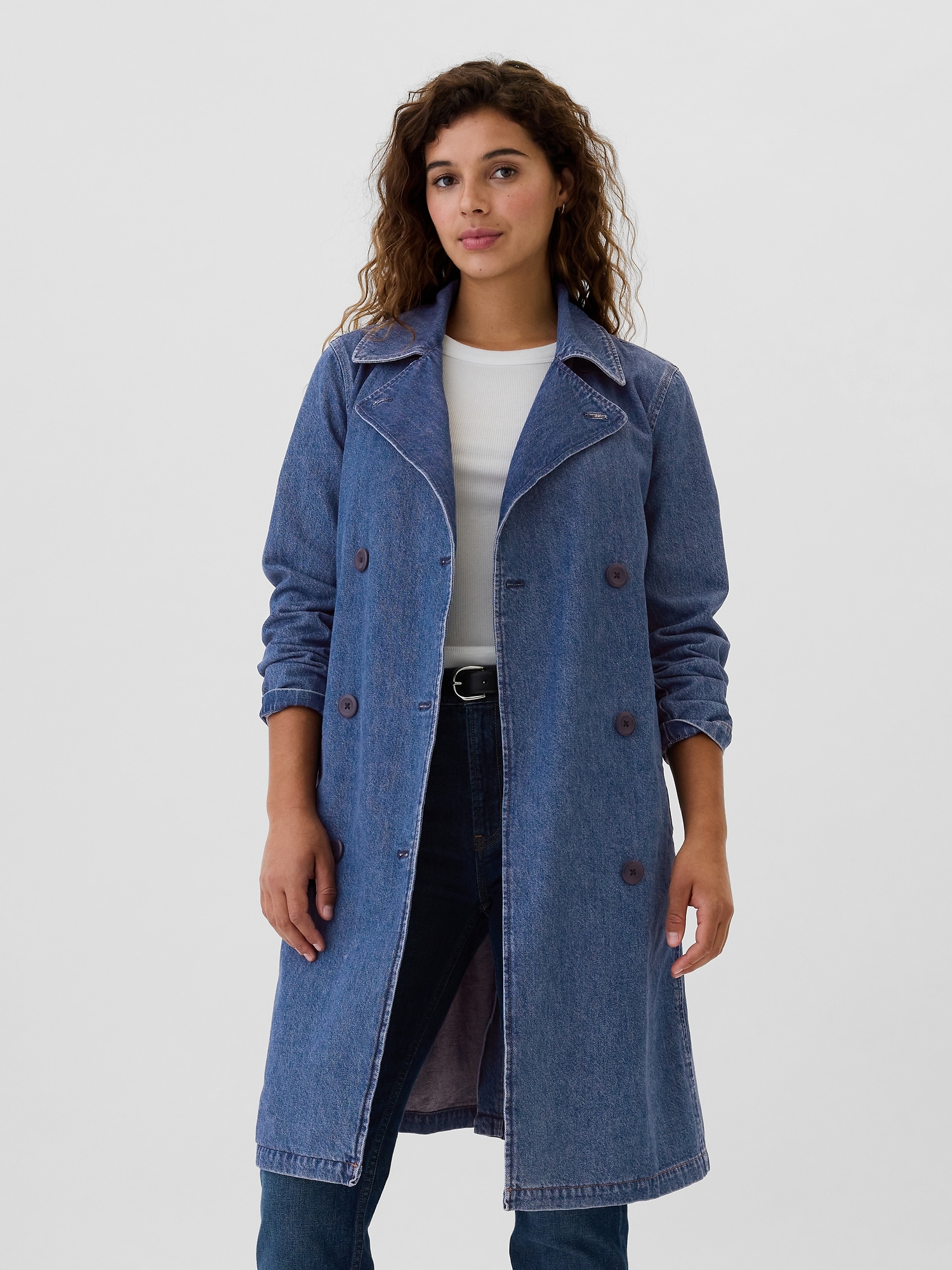 Denim Trench Coat