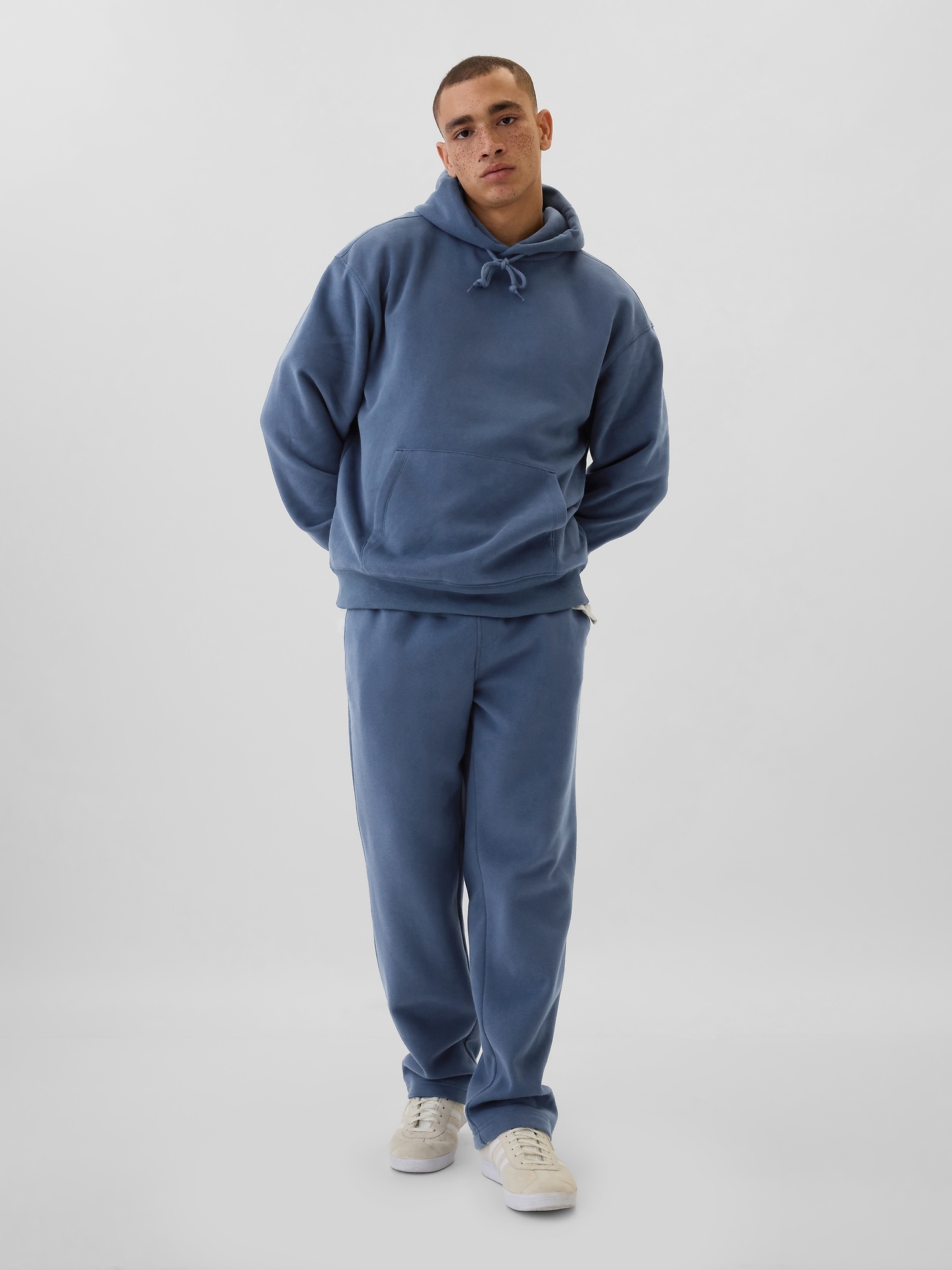 Vintage Soft Straight-Leg Sweatpants - Blue