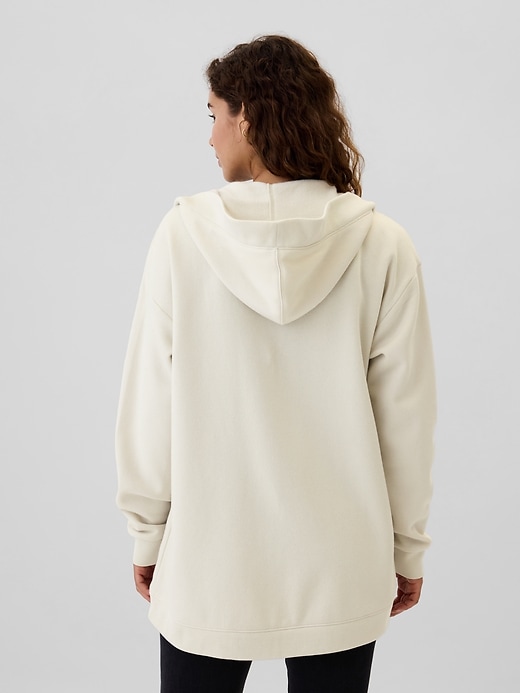 Relaxed Long Open Front Hoodie Gap Factory