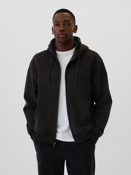 Image number 1 showing, Vintage Soft Oversized Zip Hoodie