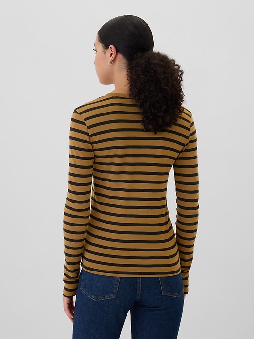 Image number 2 showing, Favorite Stripe V-Neck T-Shirt