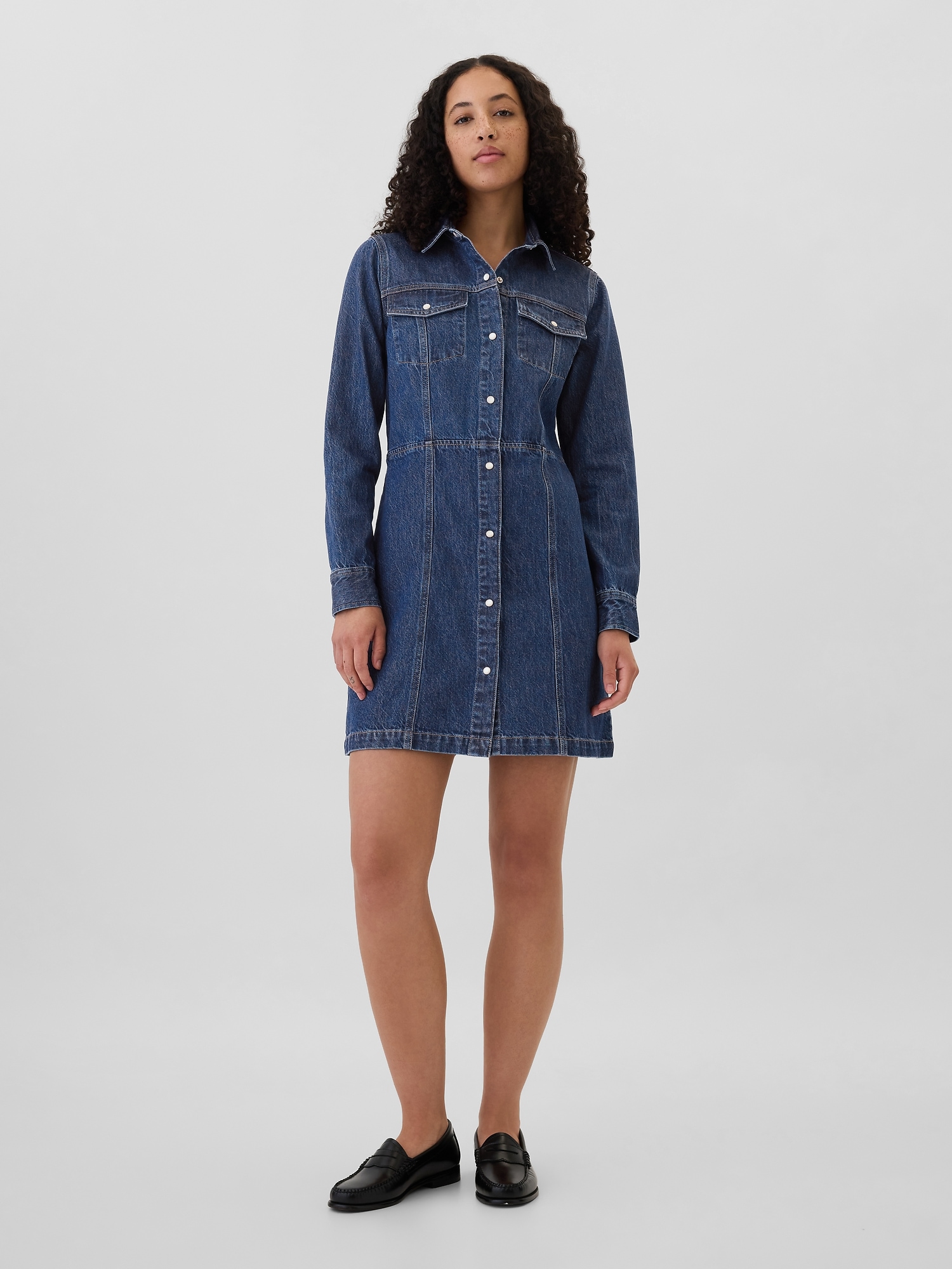 Western Denim Mini Dress