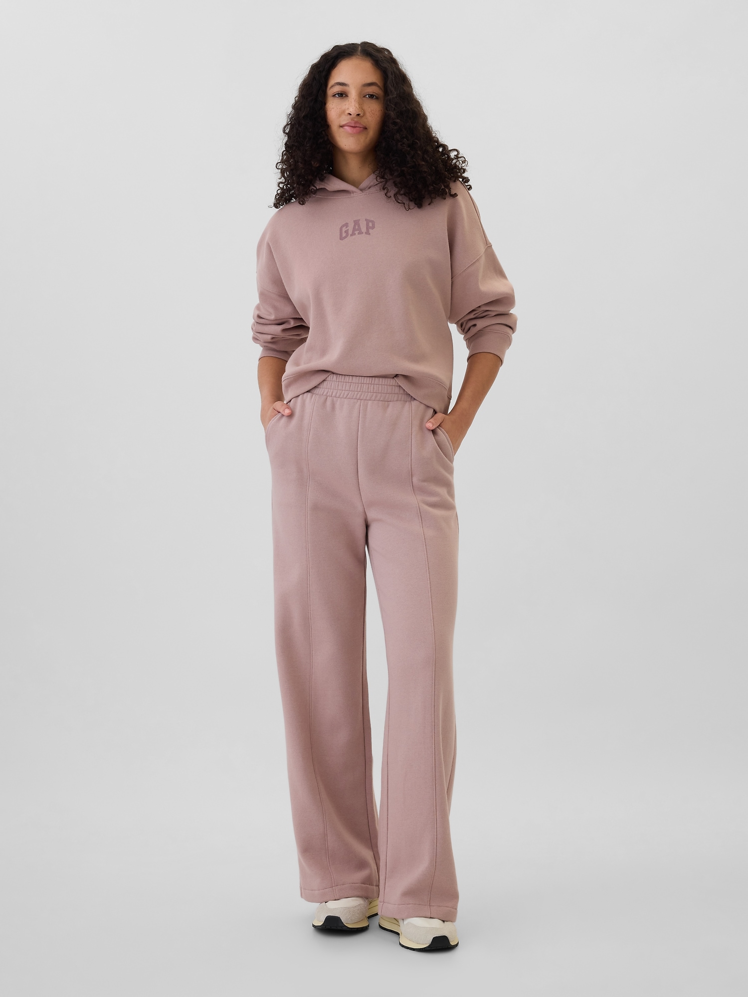 Seamed Wide-Leg Pants