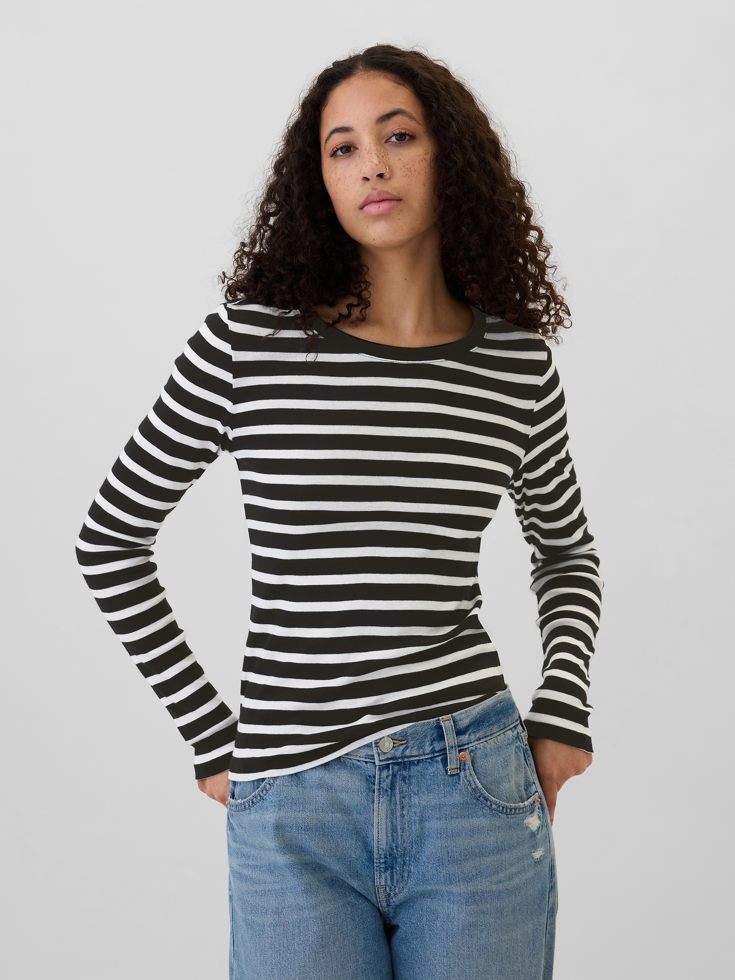 Favorite Stripe Crewneck T-Shirt