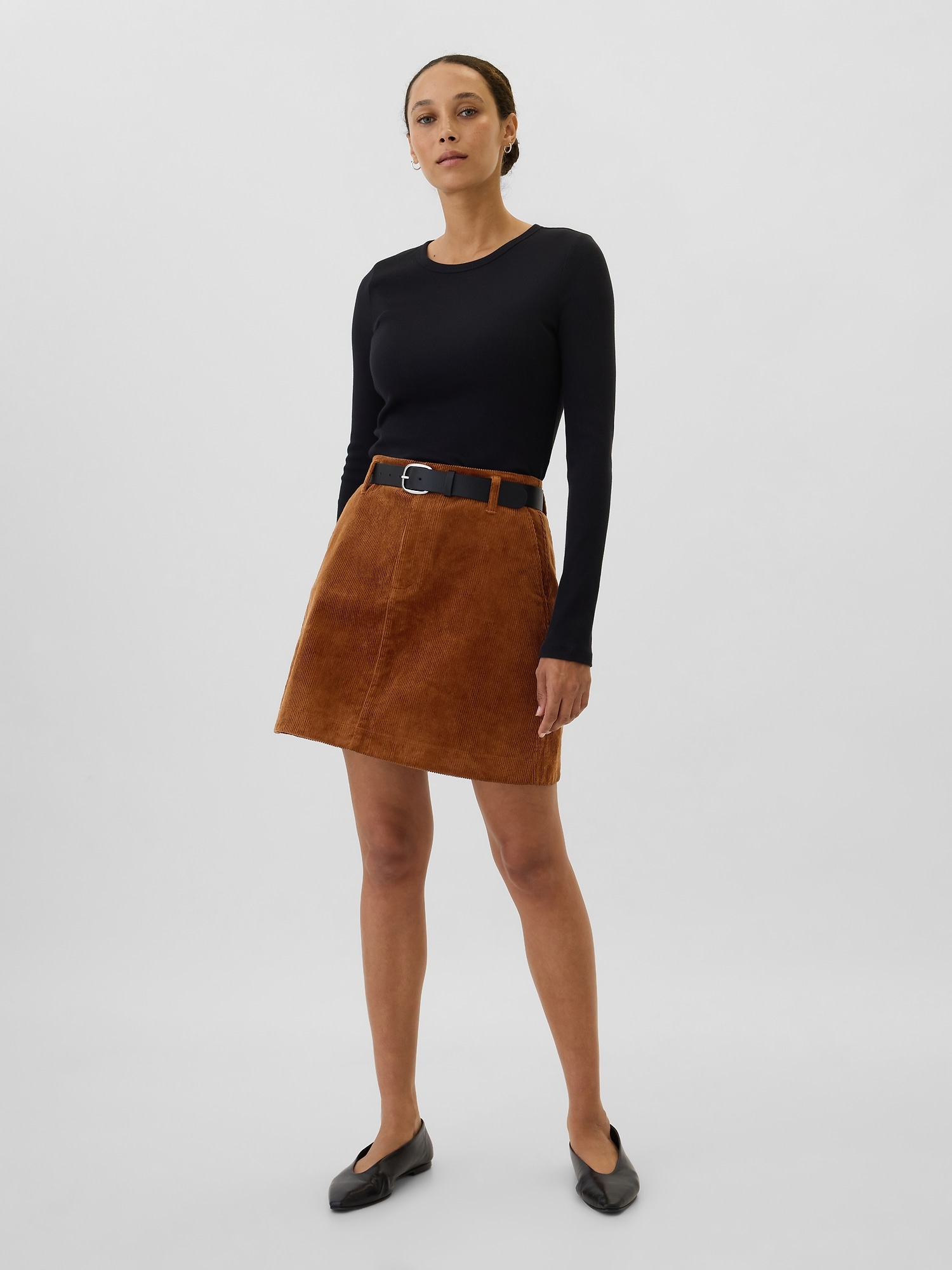 Corduroy Mini Skirt