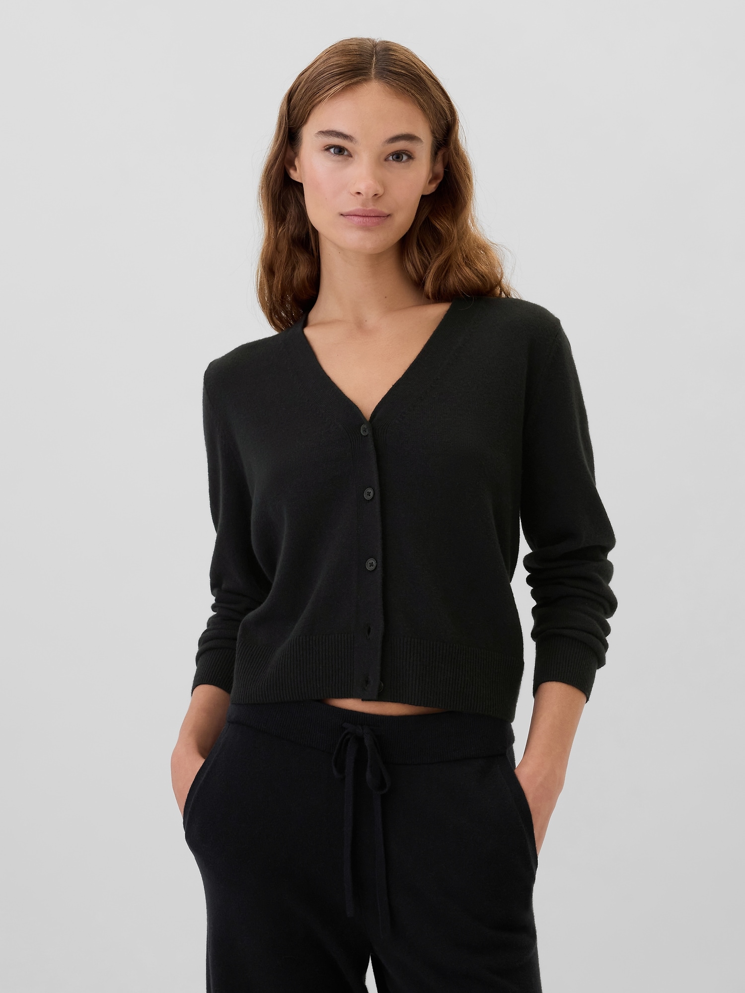 CashSoft V-Neck Cardigan