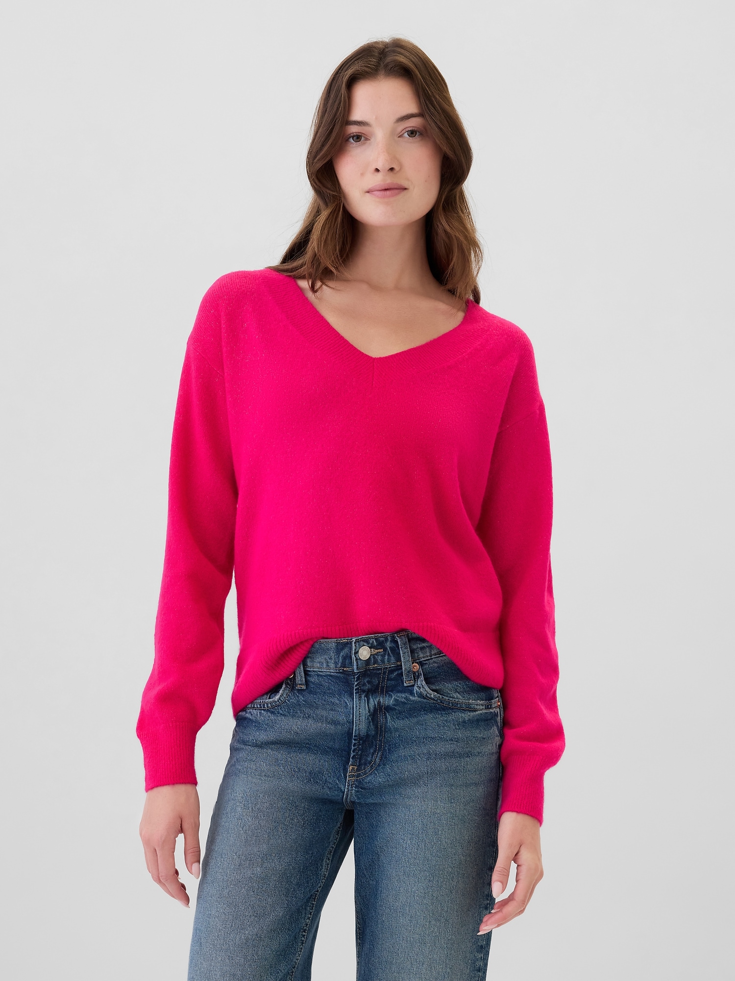 Relaxed V-Neck Sweater