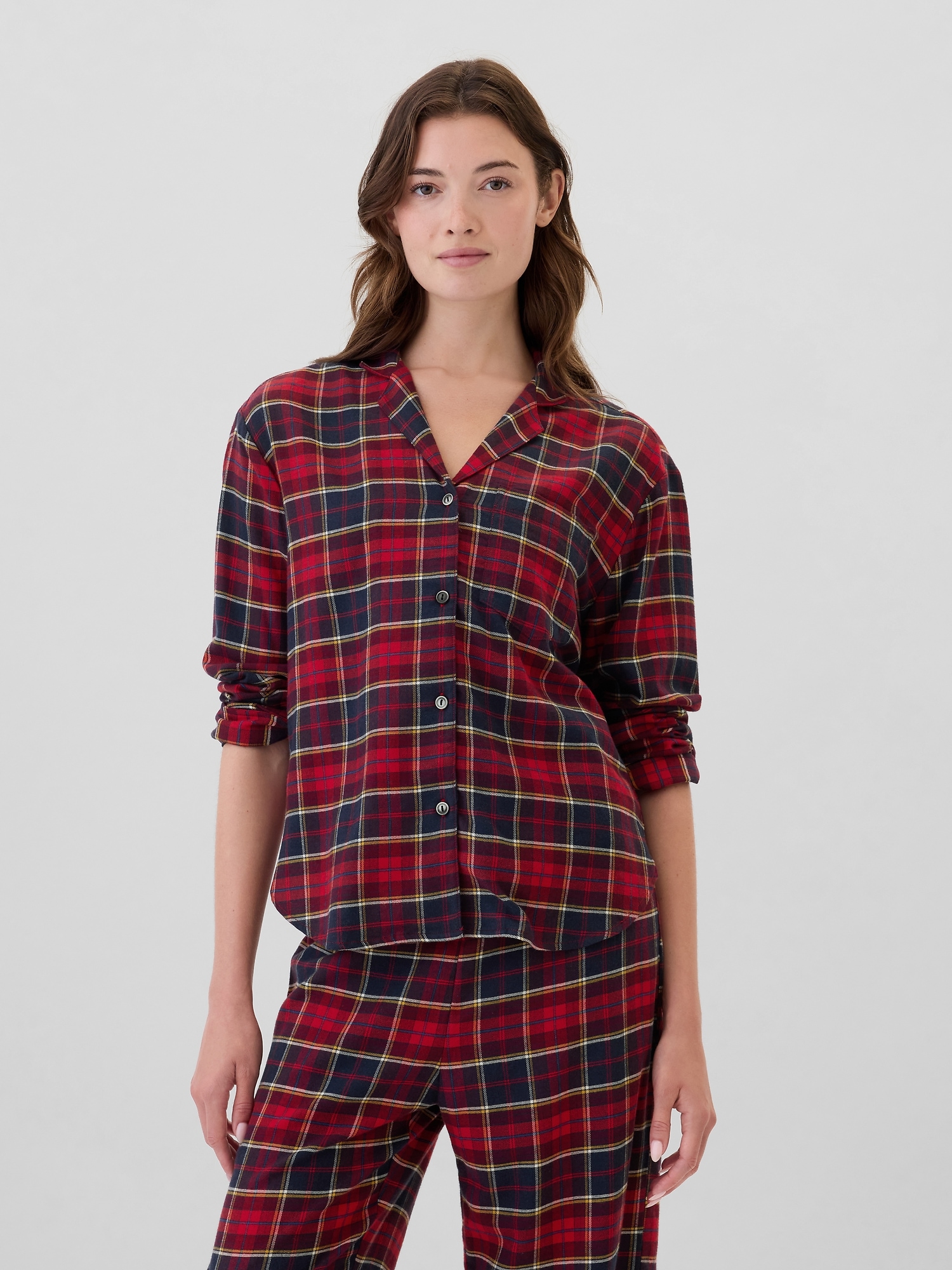 Relaxed Flannel PJ Shirt