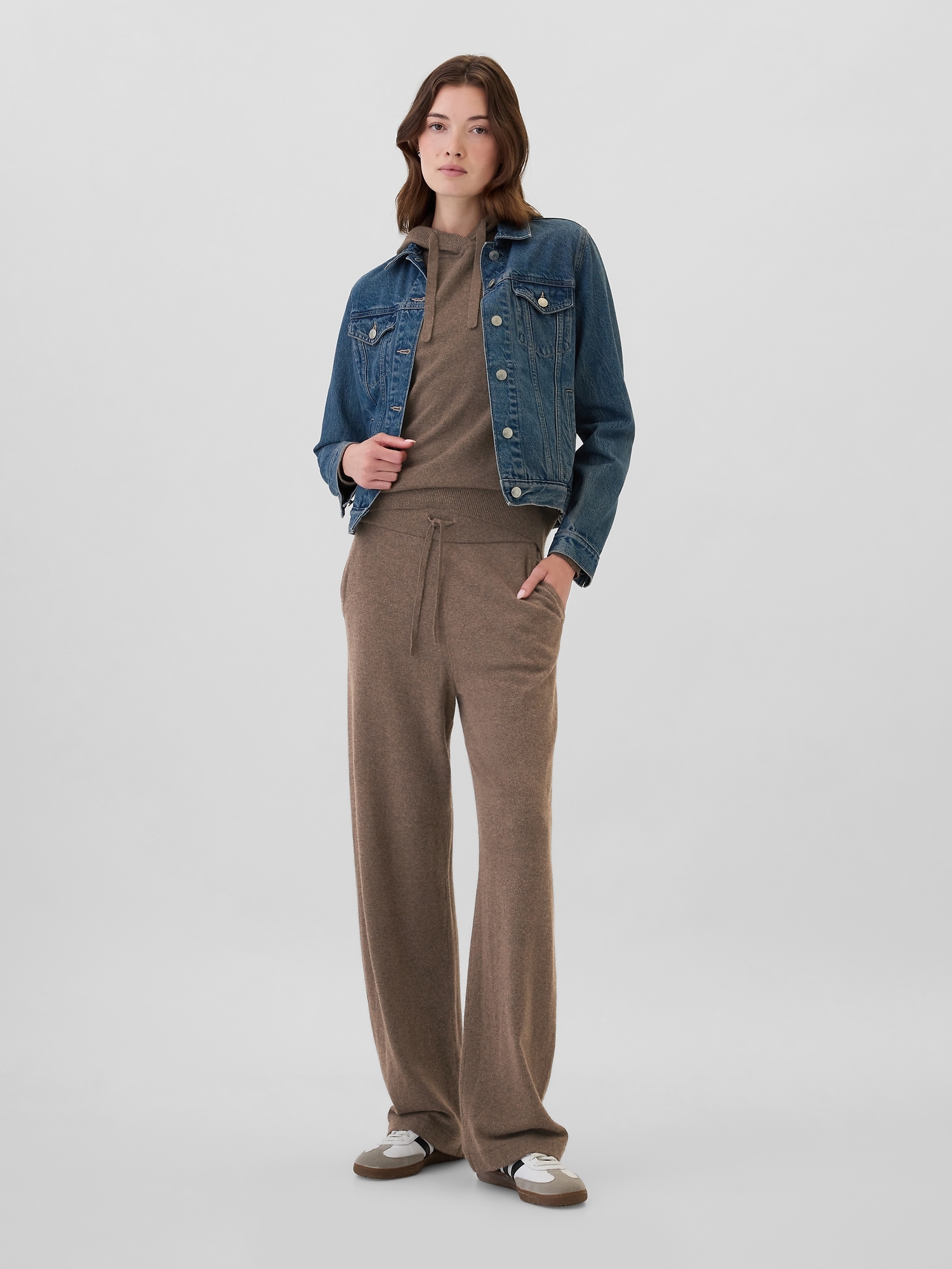 CashSoft Wide-Leg Sweater Pants