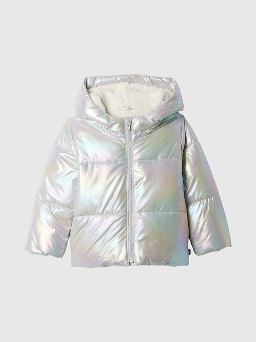 Image number 5 showing, babyGap ColdControl Max Cropped Sherpa Puffer Jacket