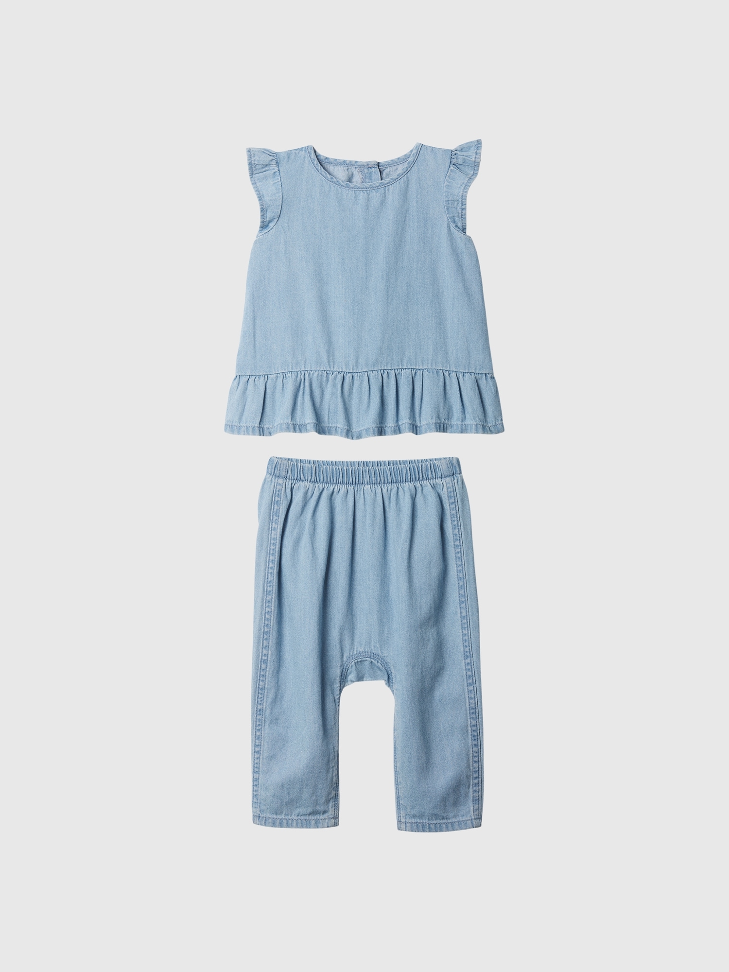 Baby Denim Two-Piece Outfit Set
