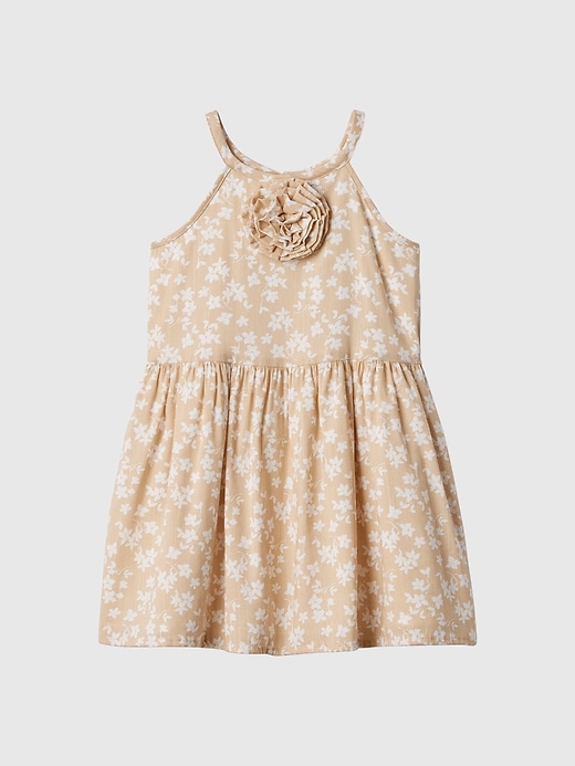 Image number 1 showing, babyGap Print Sleeveless Rosette Dress