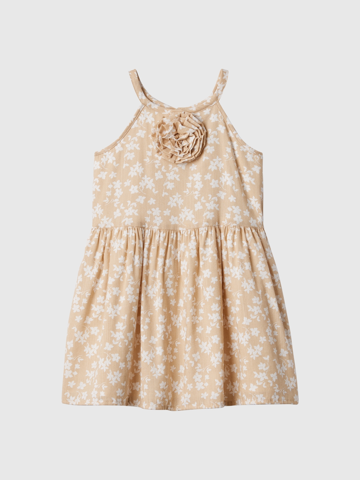 babyGap Print Sleeveless Rosette Dress