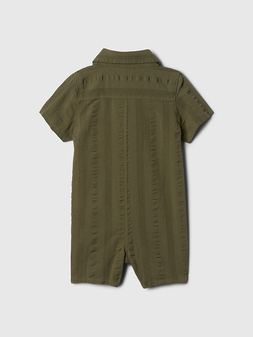 Image number 2 showing, Baby Gauze Pocket Romper