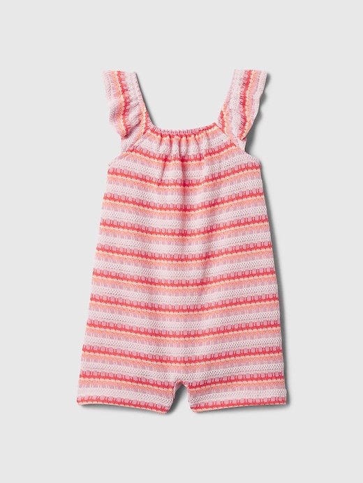 Image number 1 showing, babyGap Crochet Flutter Romper