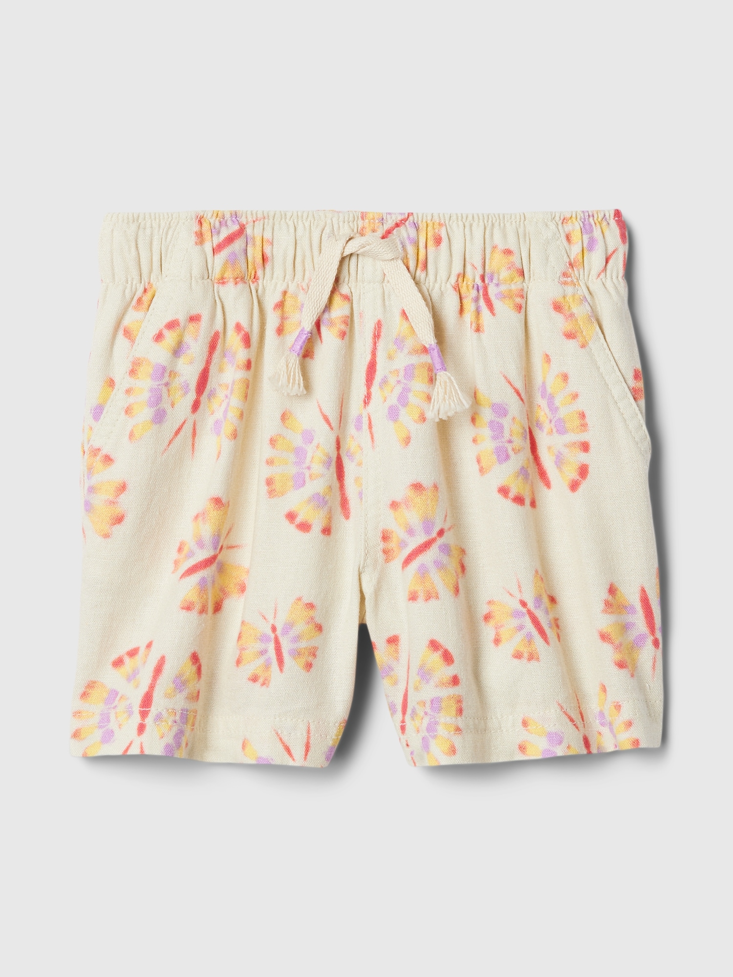 babyGap Print Linen-Blend Shorts