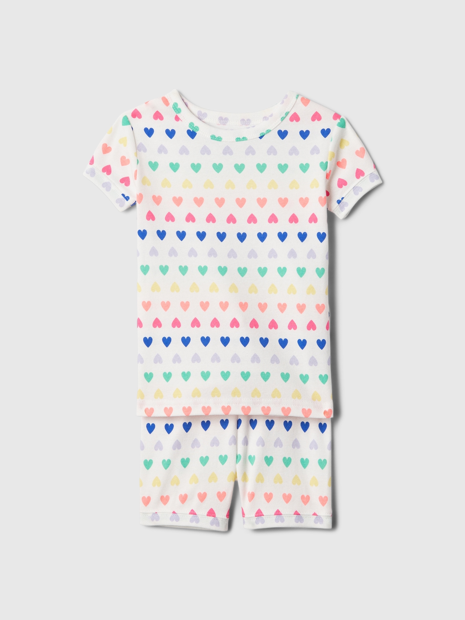 babyGap 100% Organic Cotton Rainbow Heart PJ Set