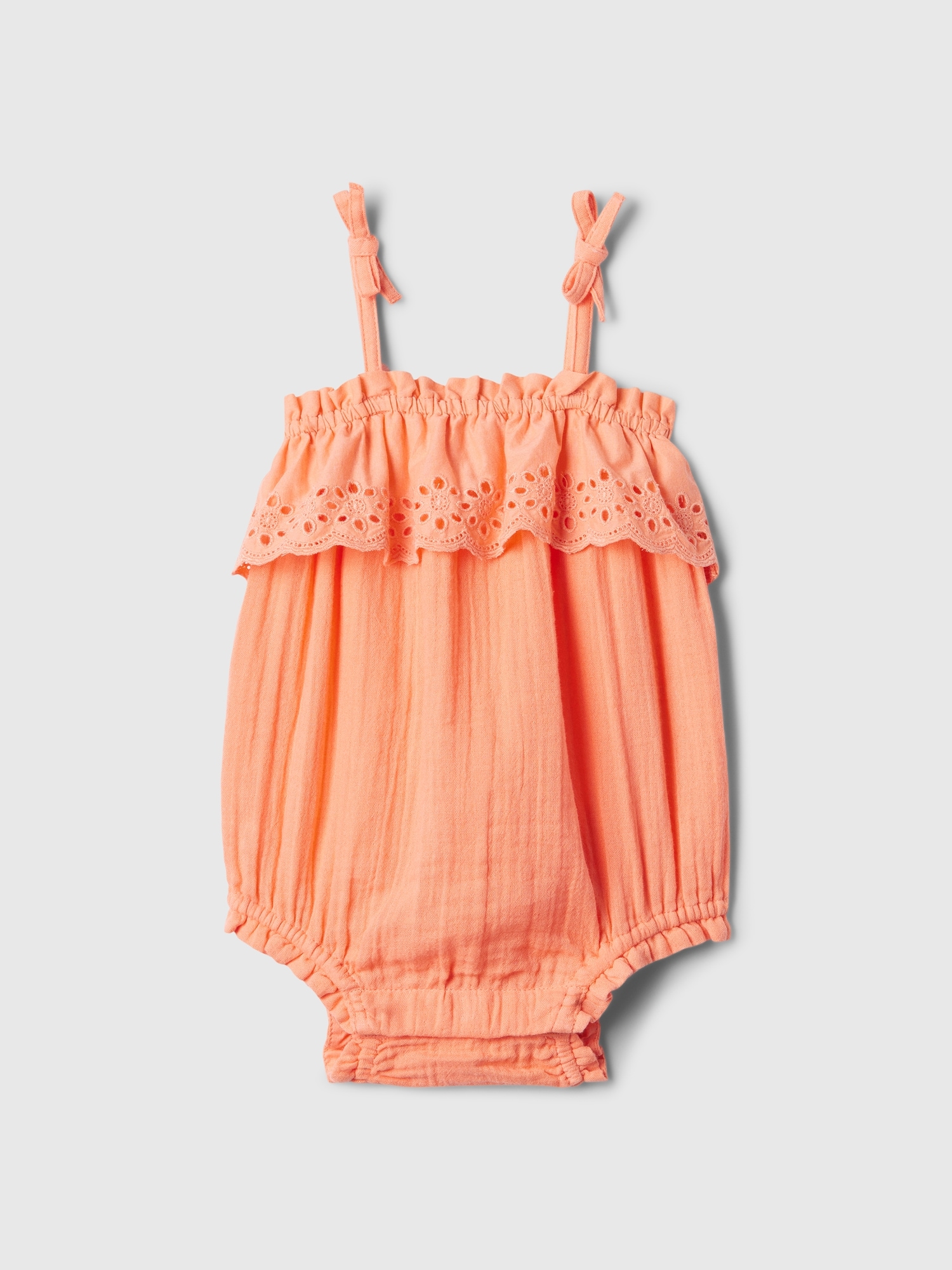 Baby Gauze Eyelet One-Piece