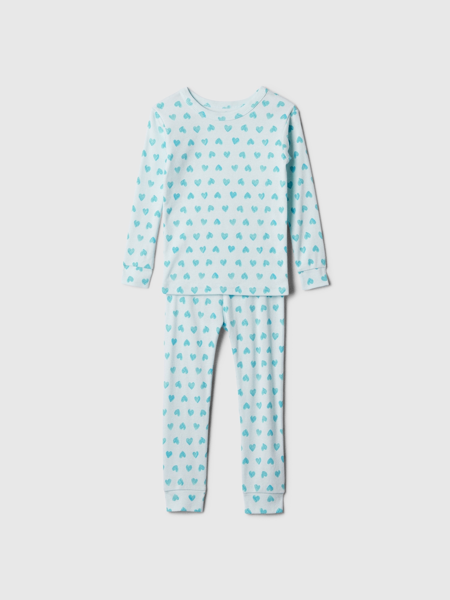 babyGap 100% Organic Cotton Heart PJ Set - Blue