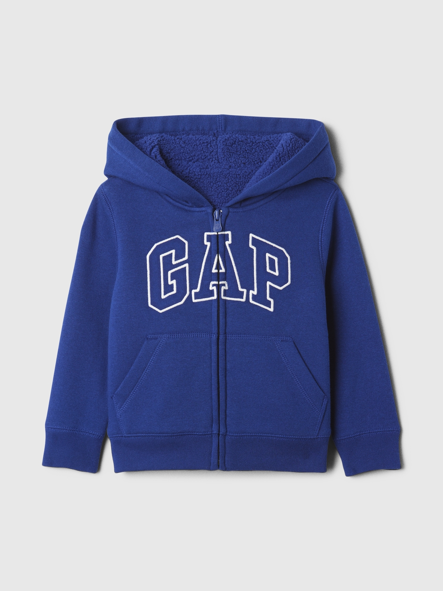 babyGap Logo Sherpa-Lined Zip Hoodie