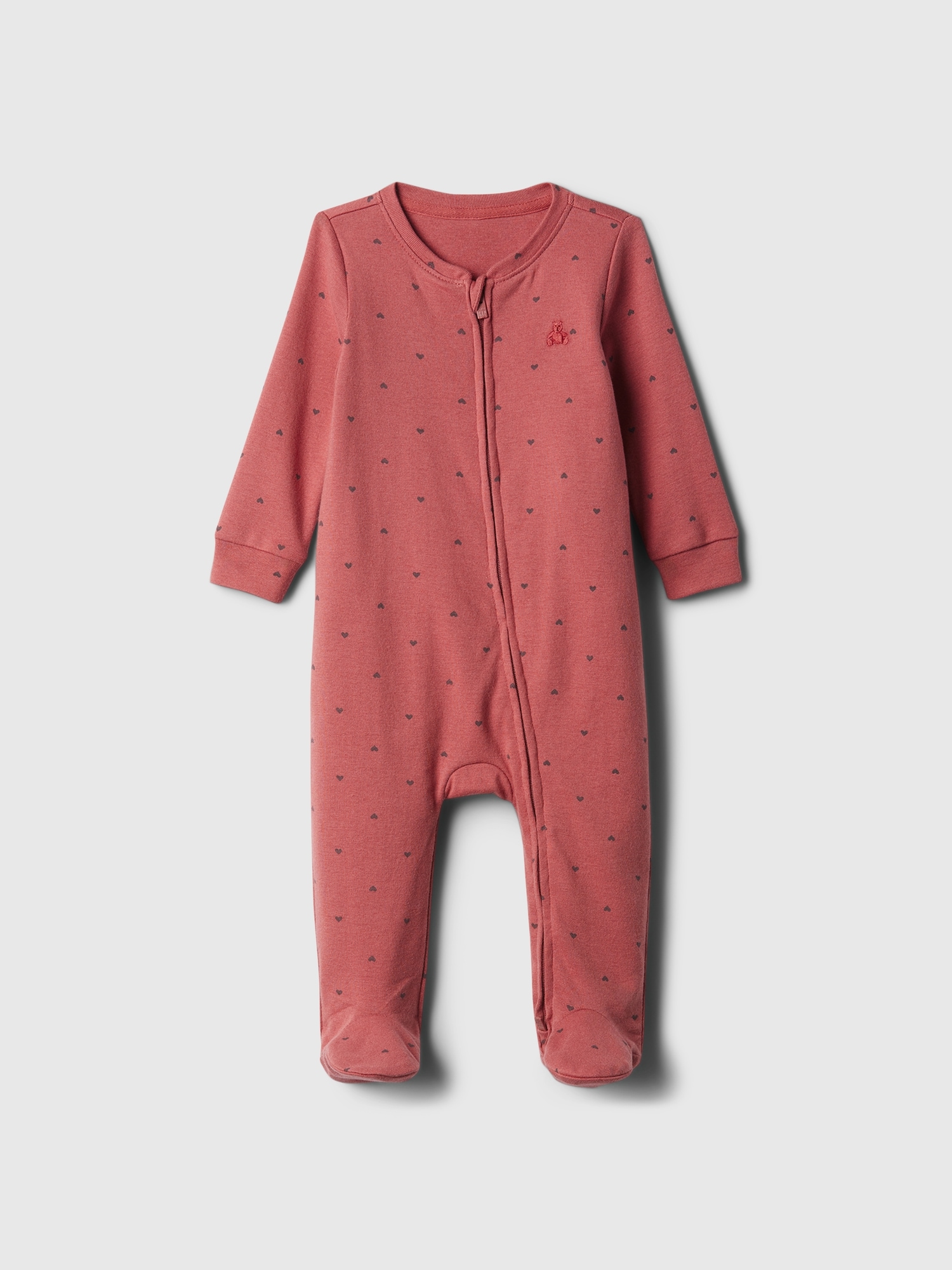 Baby Print Two-Way Zip One-Piece