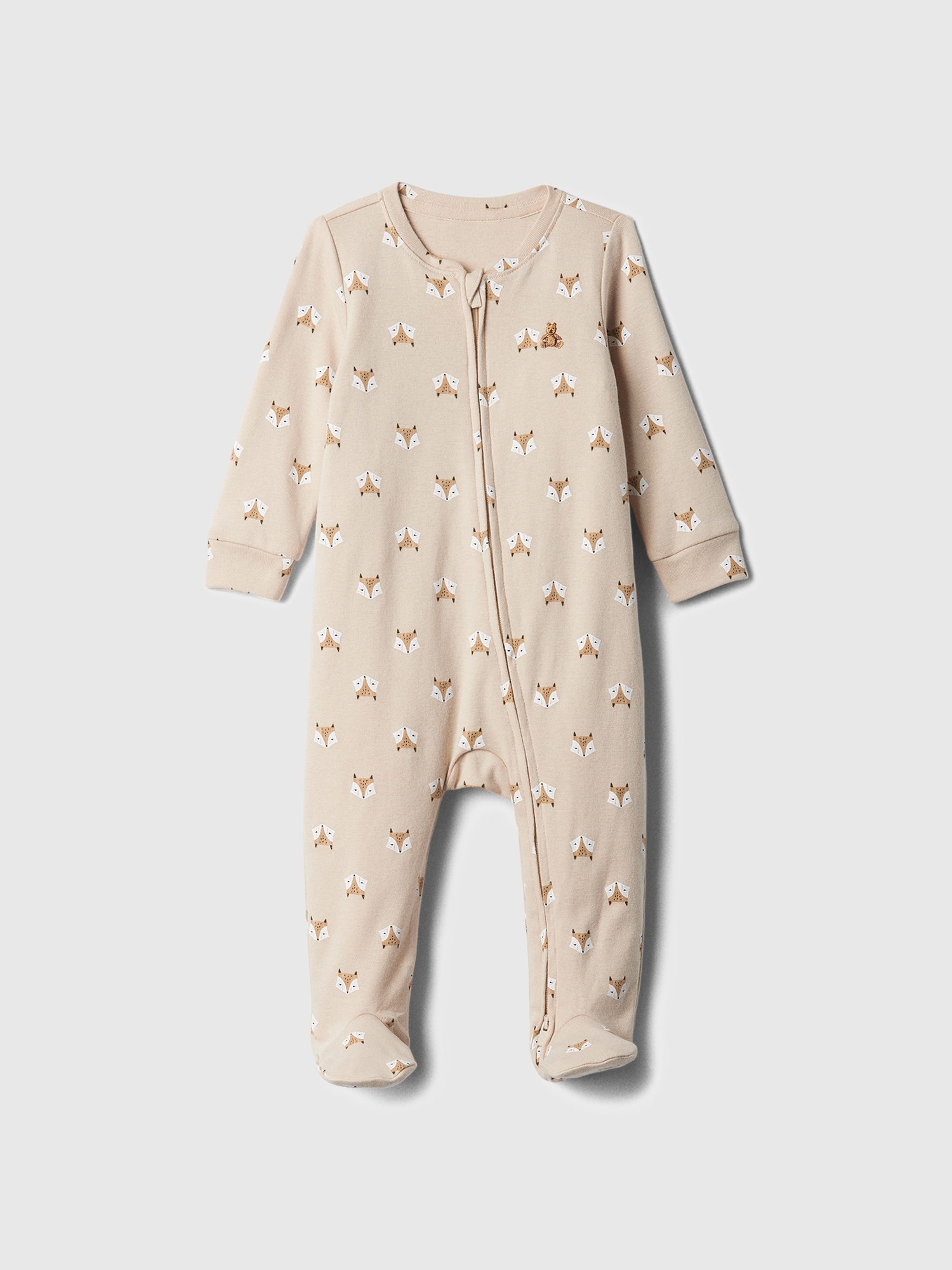 Baby Print Two-Way Zip One-Piece