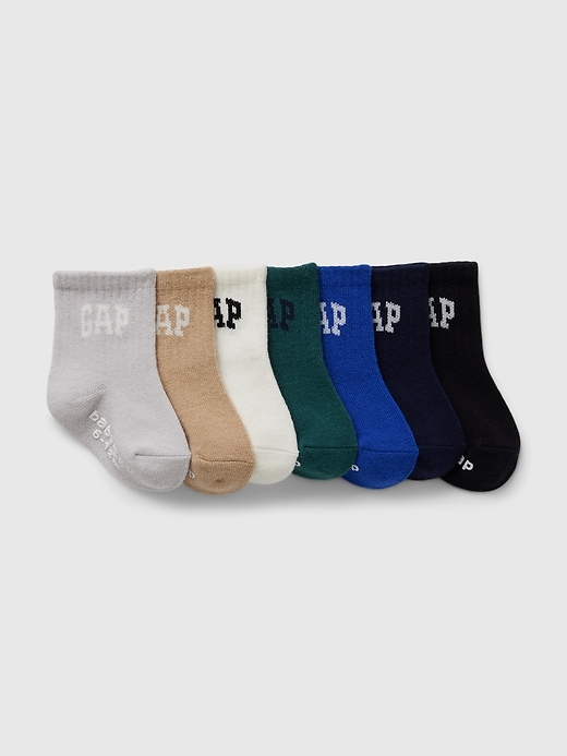 View large product image 1 of 1. babyGap Logo Crew Socks (7-Pack)