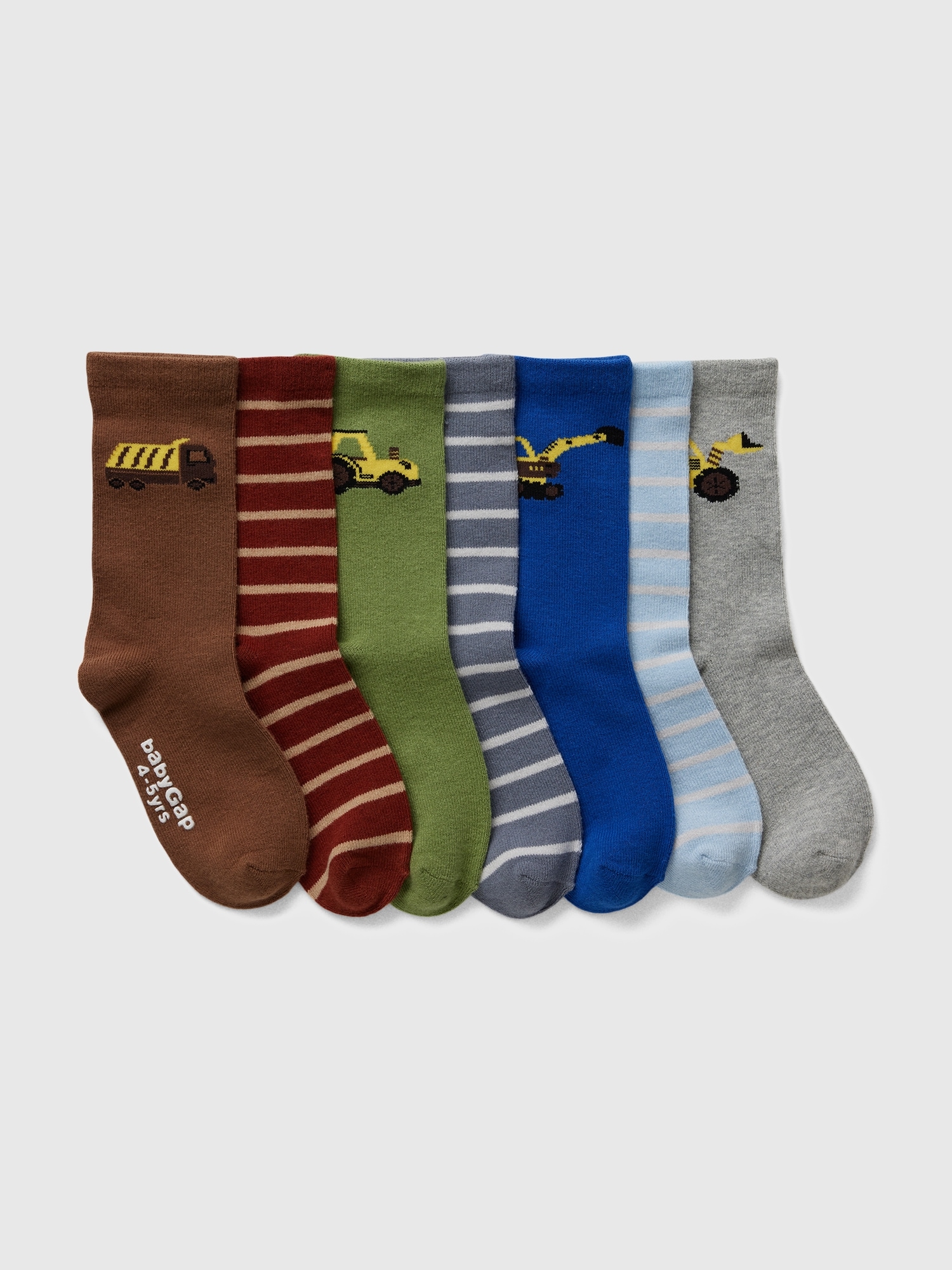 babyGap Digger Crew Socks (7-Pack)