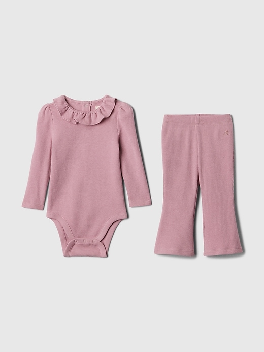 Image number 4 showing, Baby Waffle-Knit Two-Piece Outfit Set