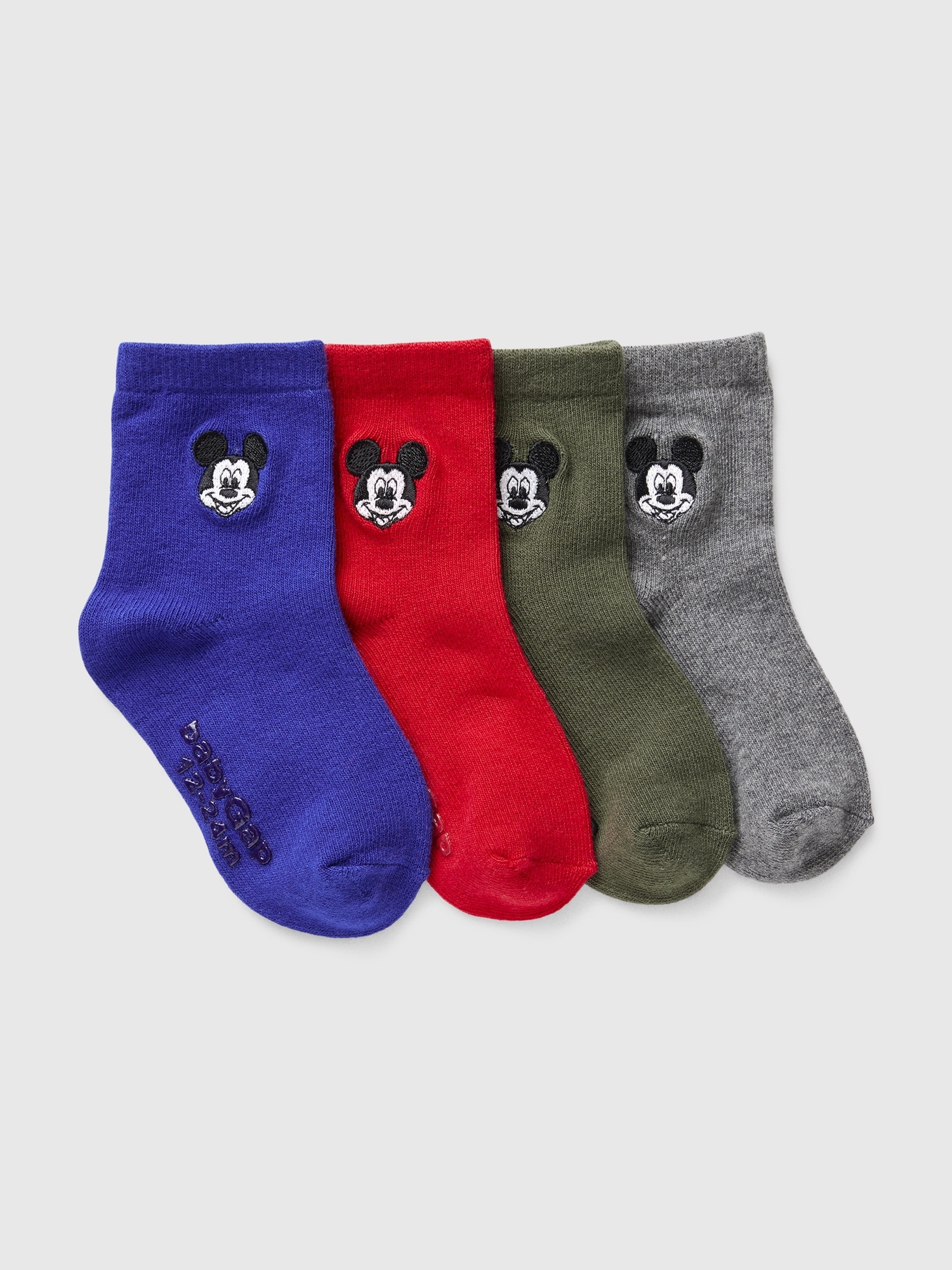 babyGap × Disney Mickey Mouse Crew Socks (4-Pack)