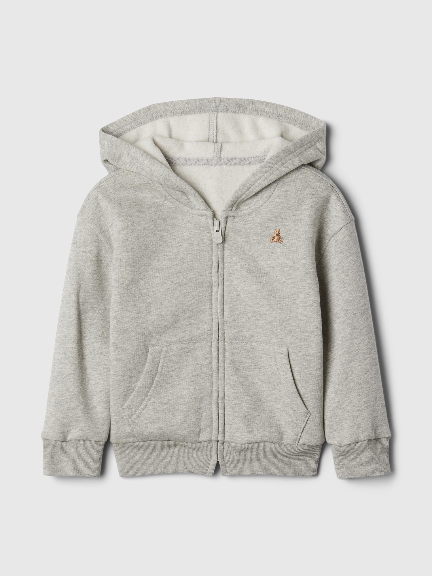 babyGap Relaxed Zip Hoodie - Gray