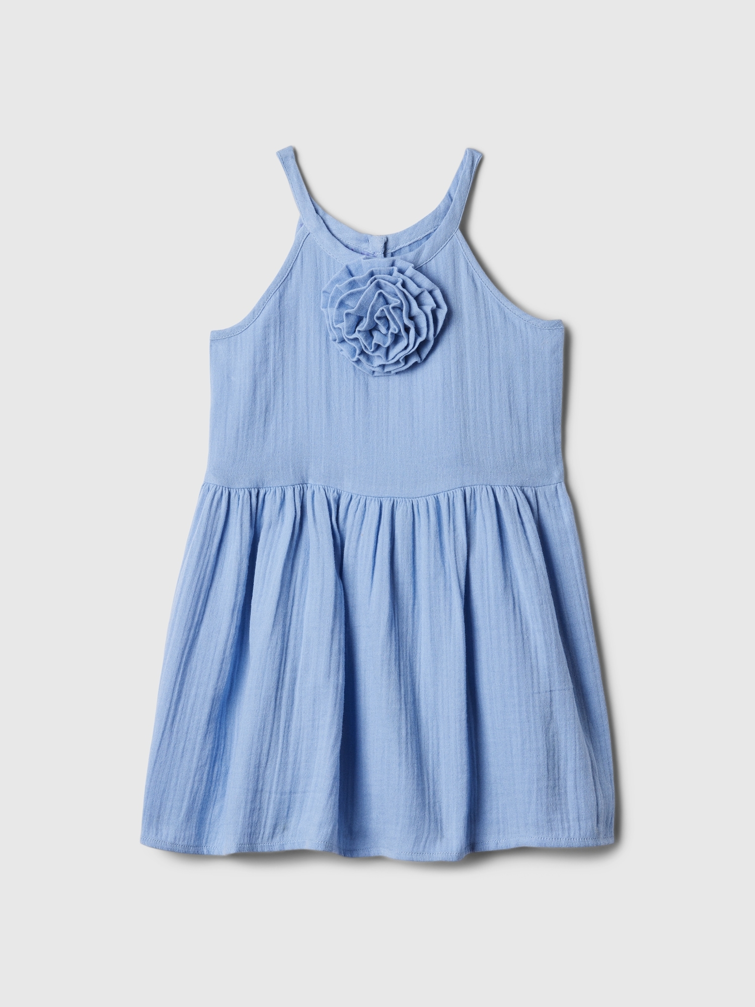 babyGap Gauze Sleeveless Rosette Dress