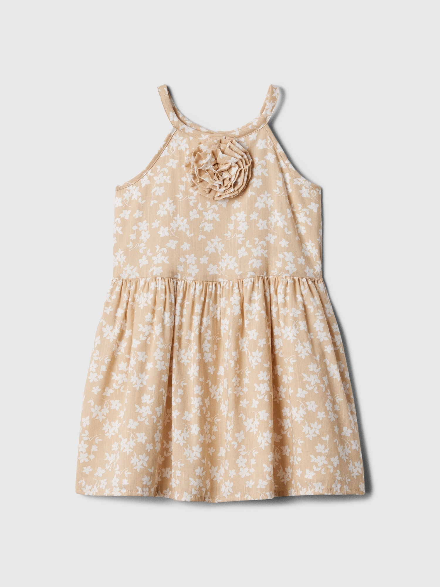 babyGap Print Sleeveless Rosette Dress