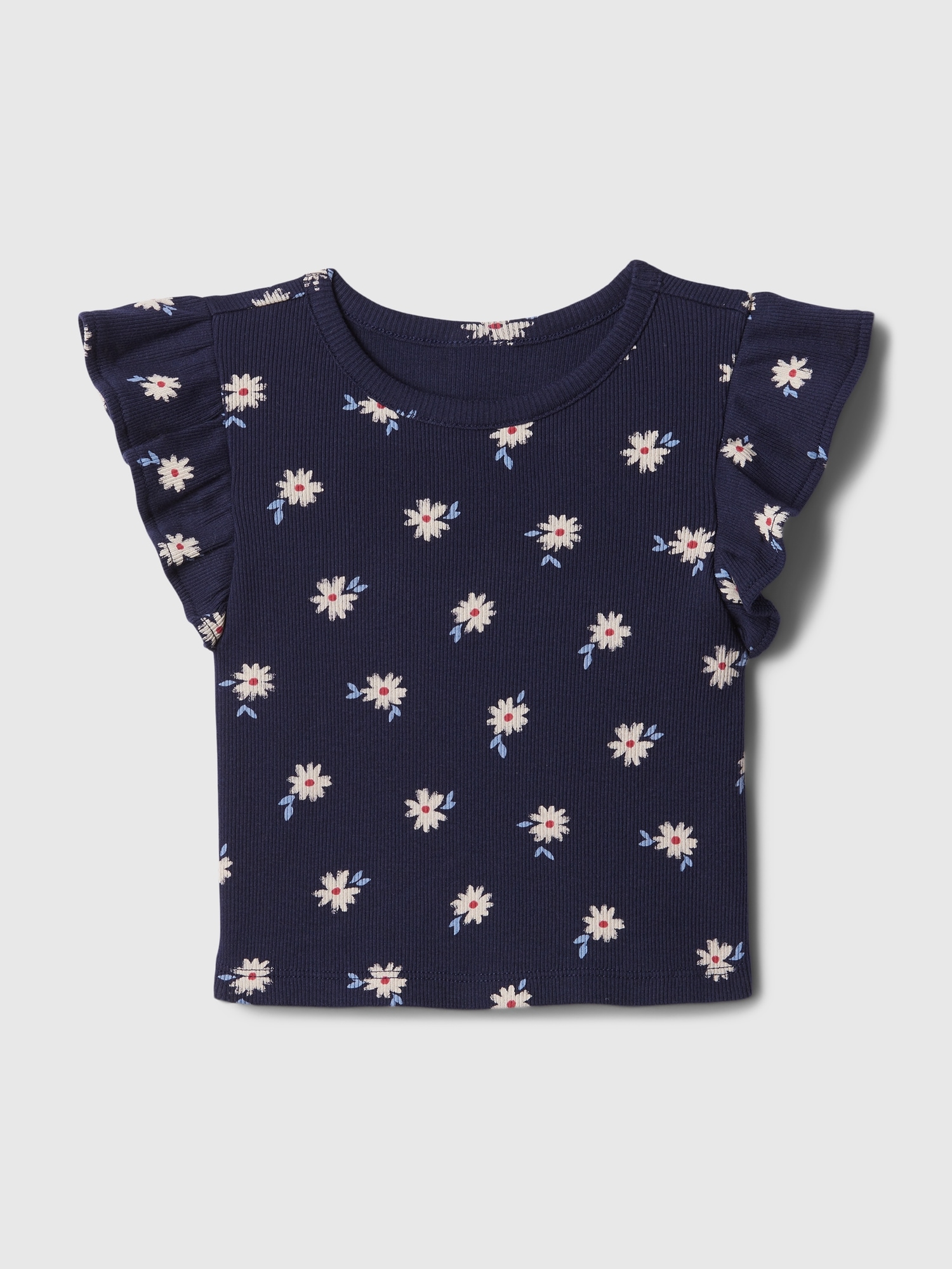 babyGap Ribbed Flutter Top