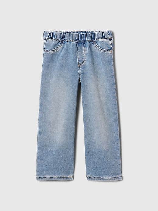 Image number 6 showing, babyGap SuperSoft Wide-Leg Pull-On Jeans