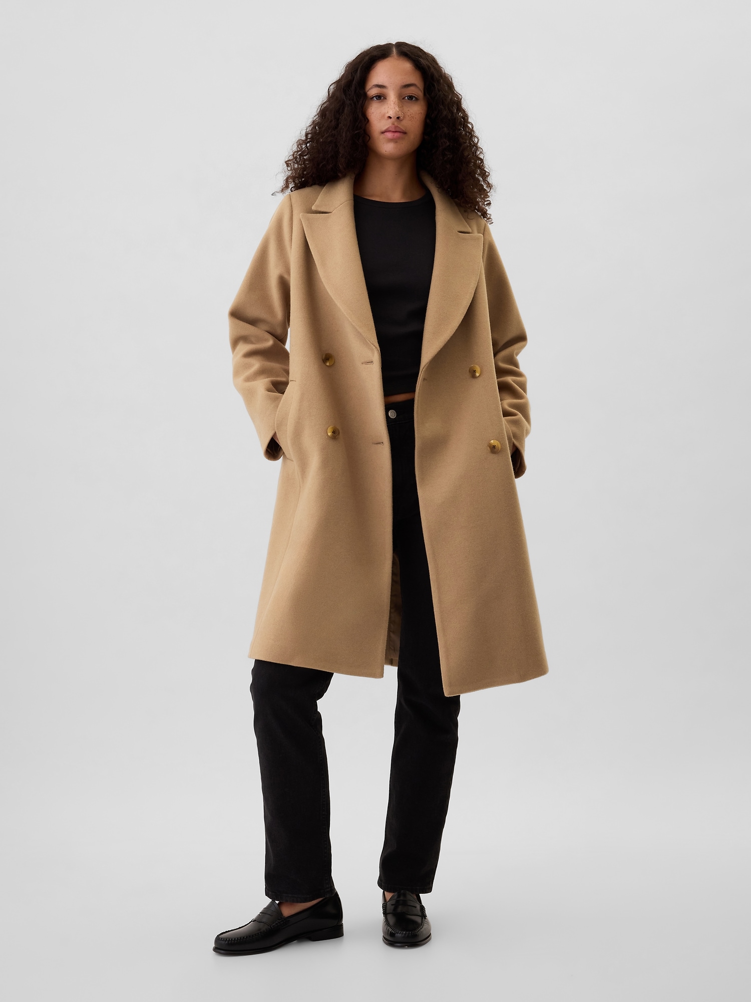 Gap Women s Relaxed Long Topcoat